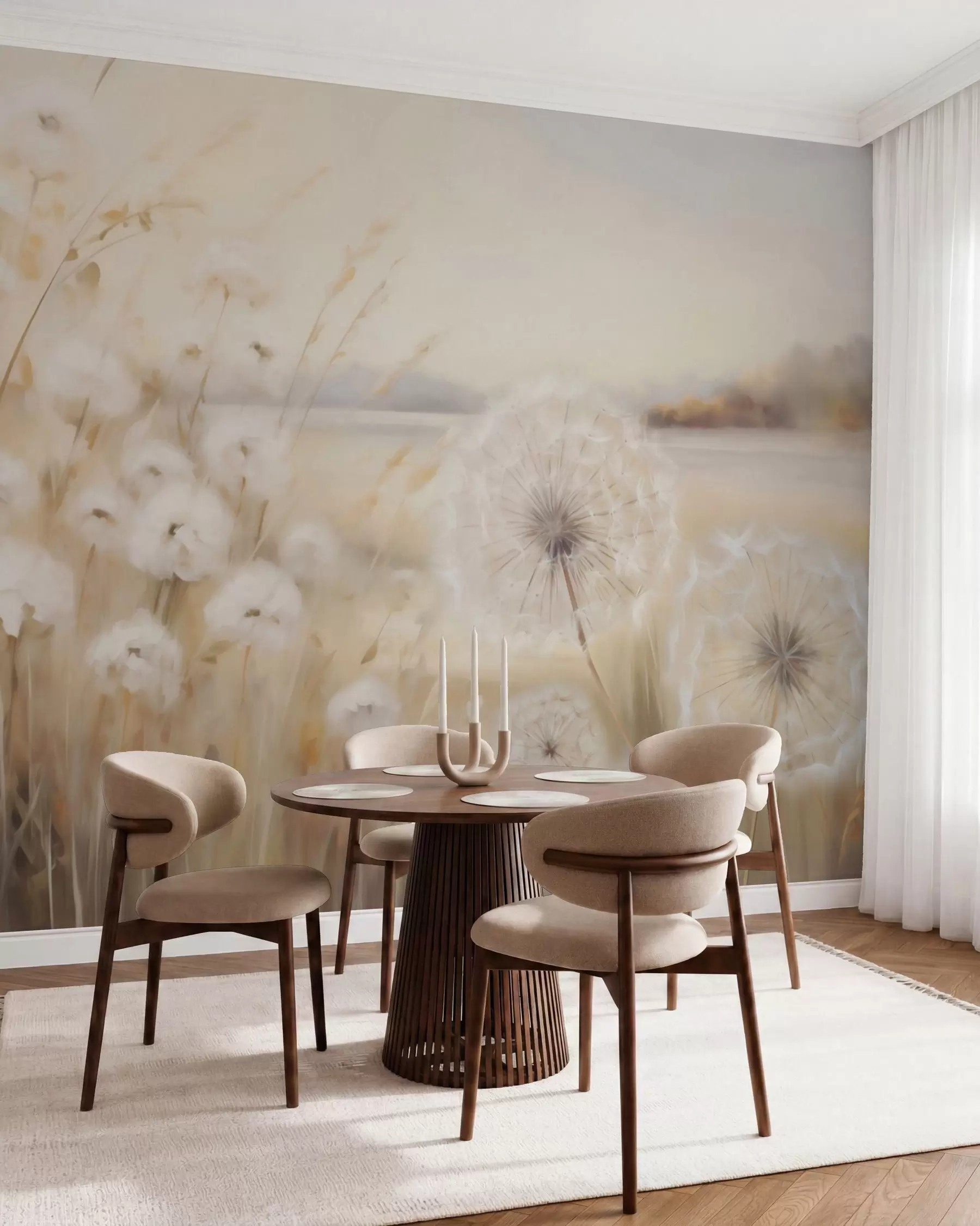 wall murals Abstract dandelions imitation painting w05671