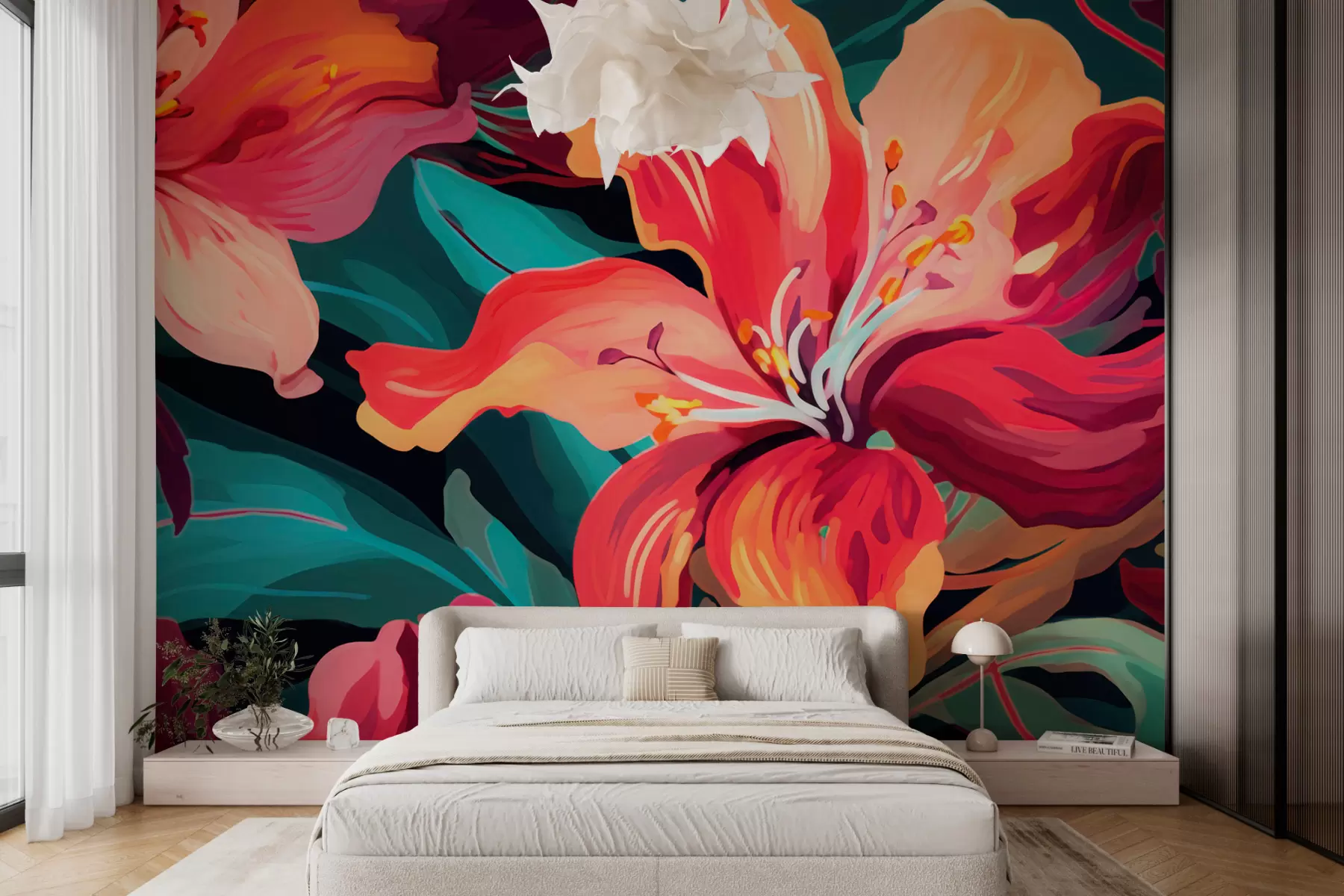 wall murals Lilies w05675
