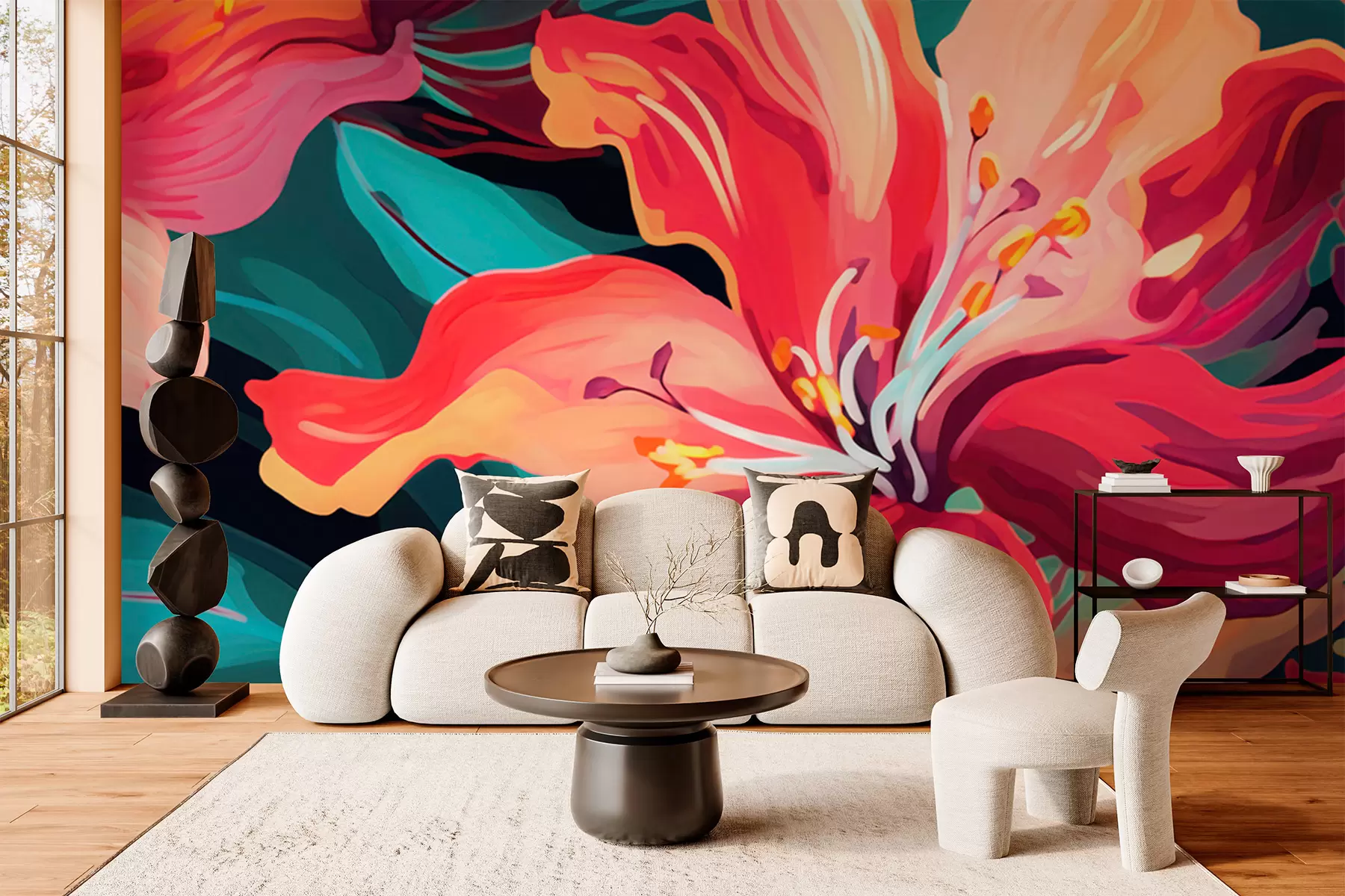 wall murals Lilies w05675