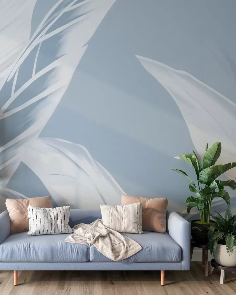 wall murals Long banana leaves w05681v1