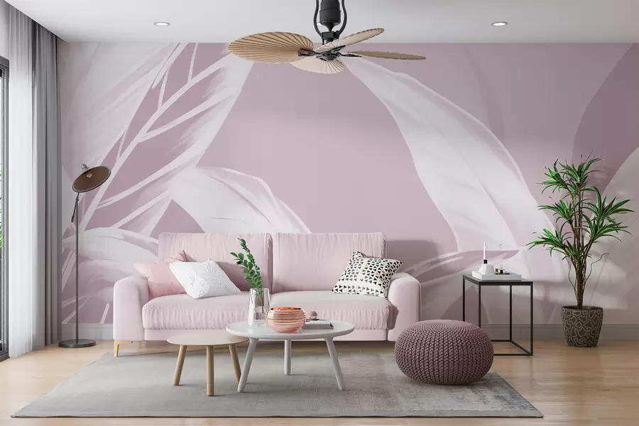 wall murals Long banana leaves w05681v3