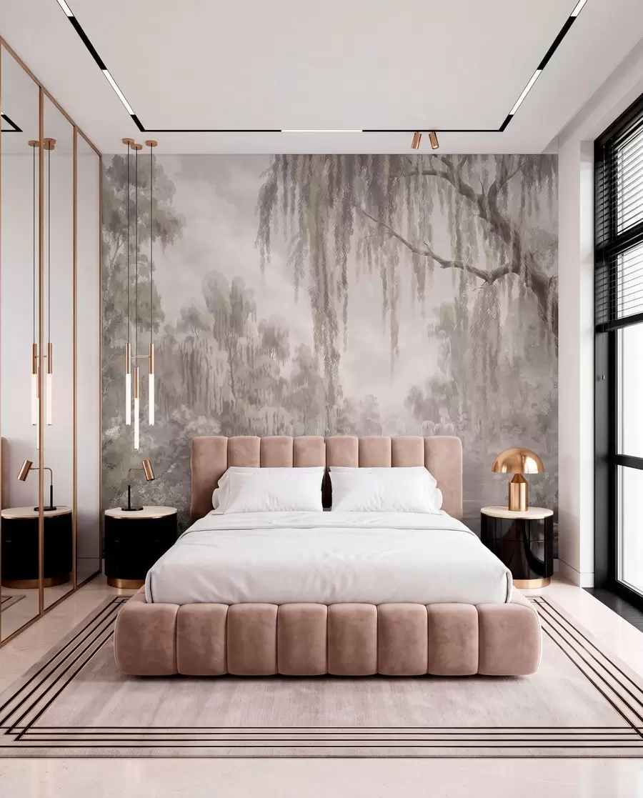 wall murals Sepia Grove w05631