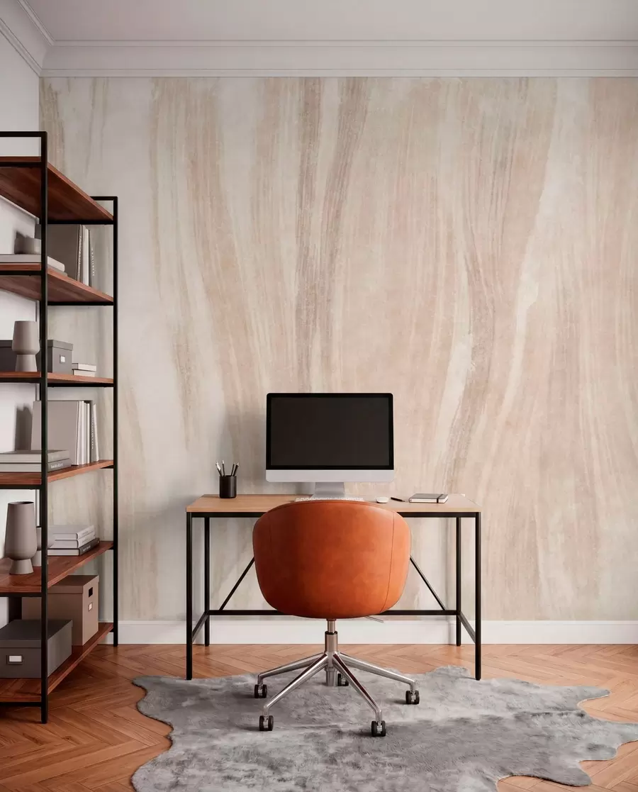 wall murals Light abstract texture with soft vertical transitions in creamy hues w05686