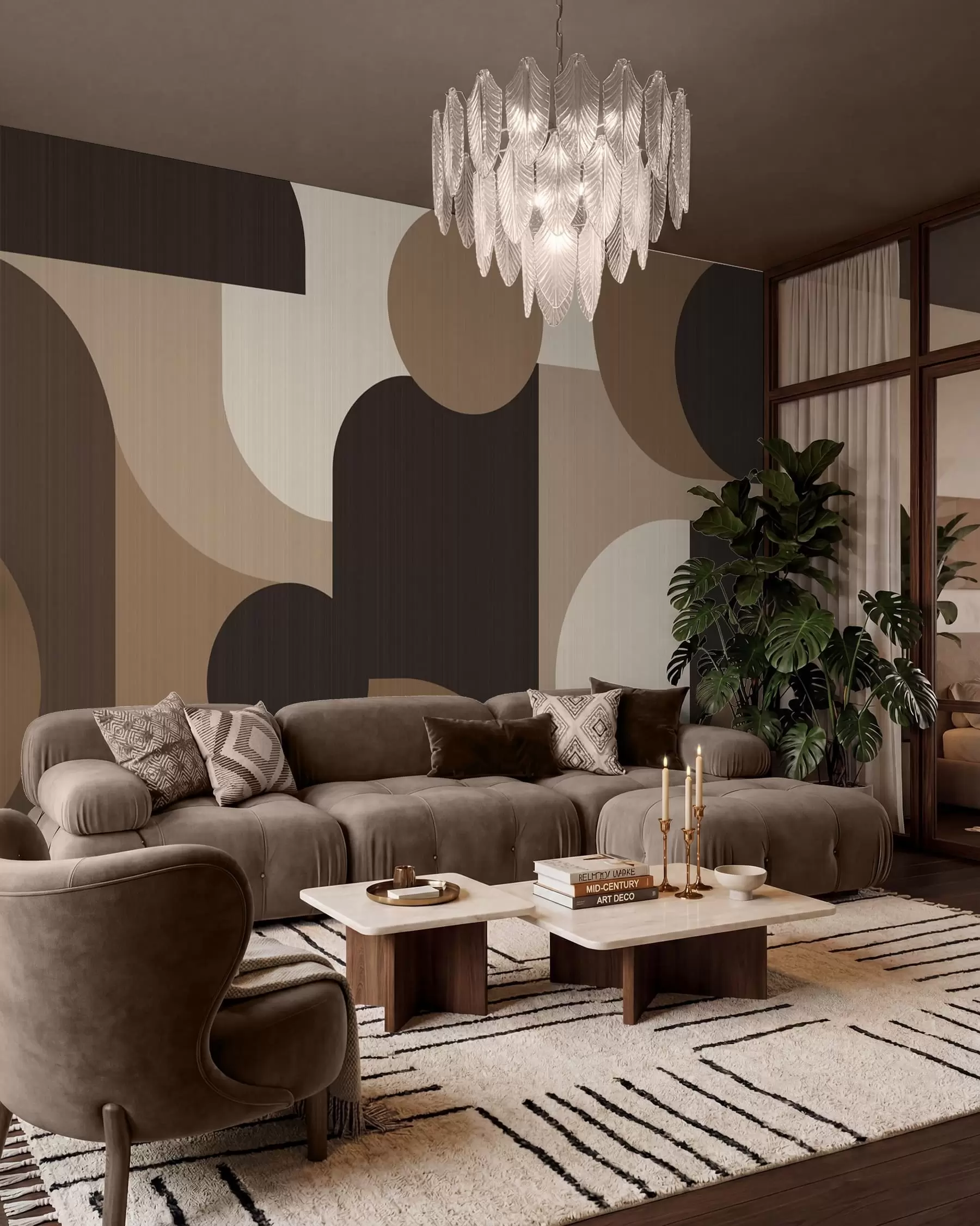 wall murals Geometric Arches w05653