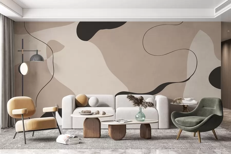 wall murals Abstract Line w05654