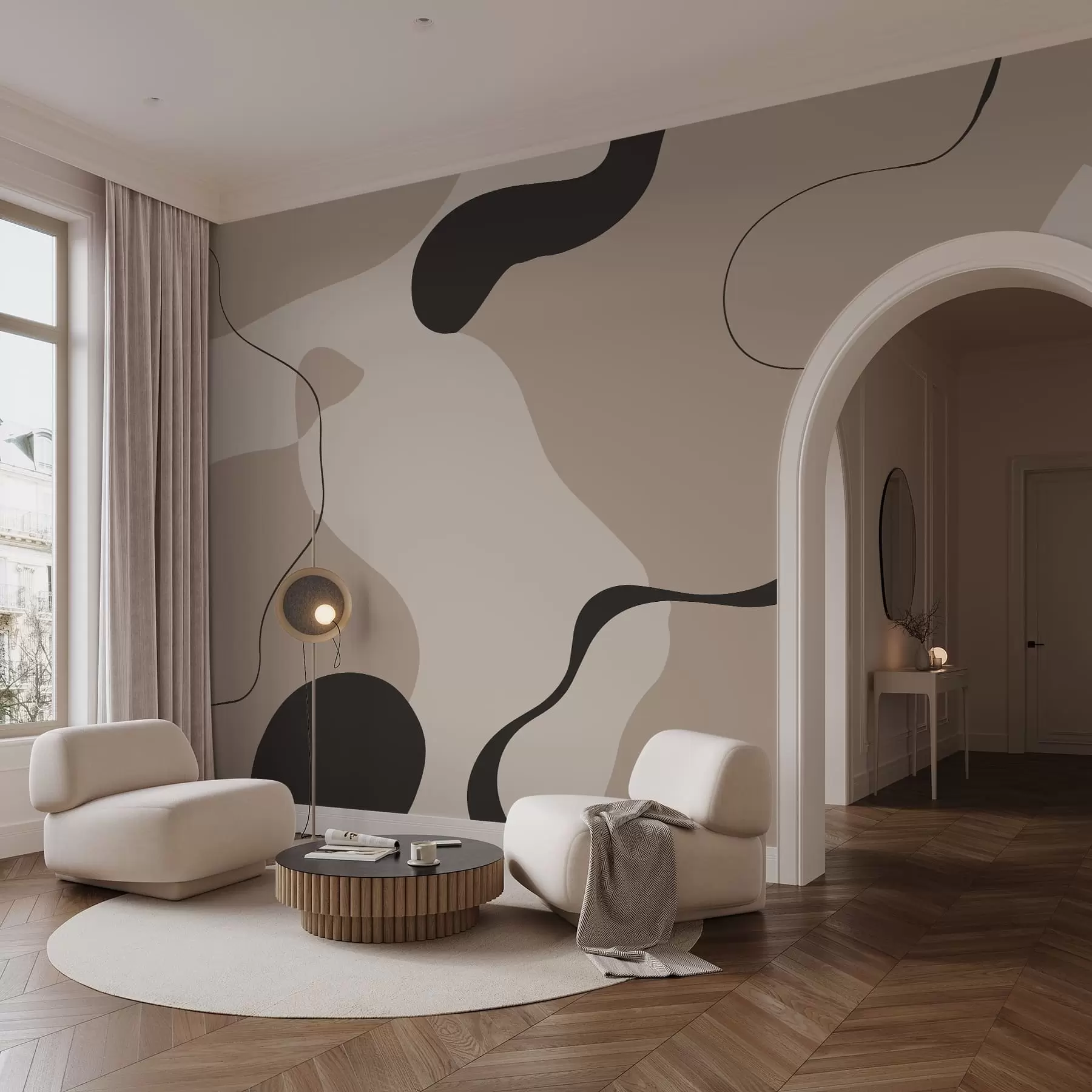 wall murals Abstract Line w05654