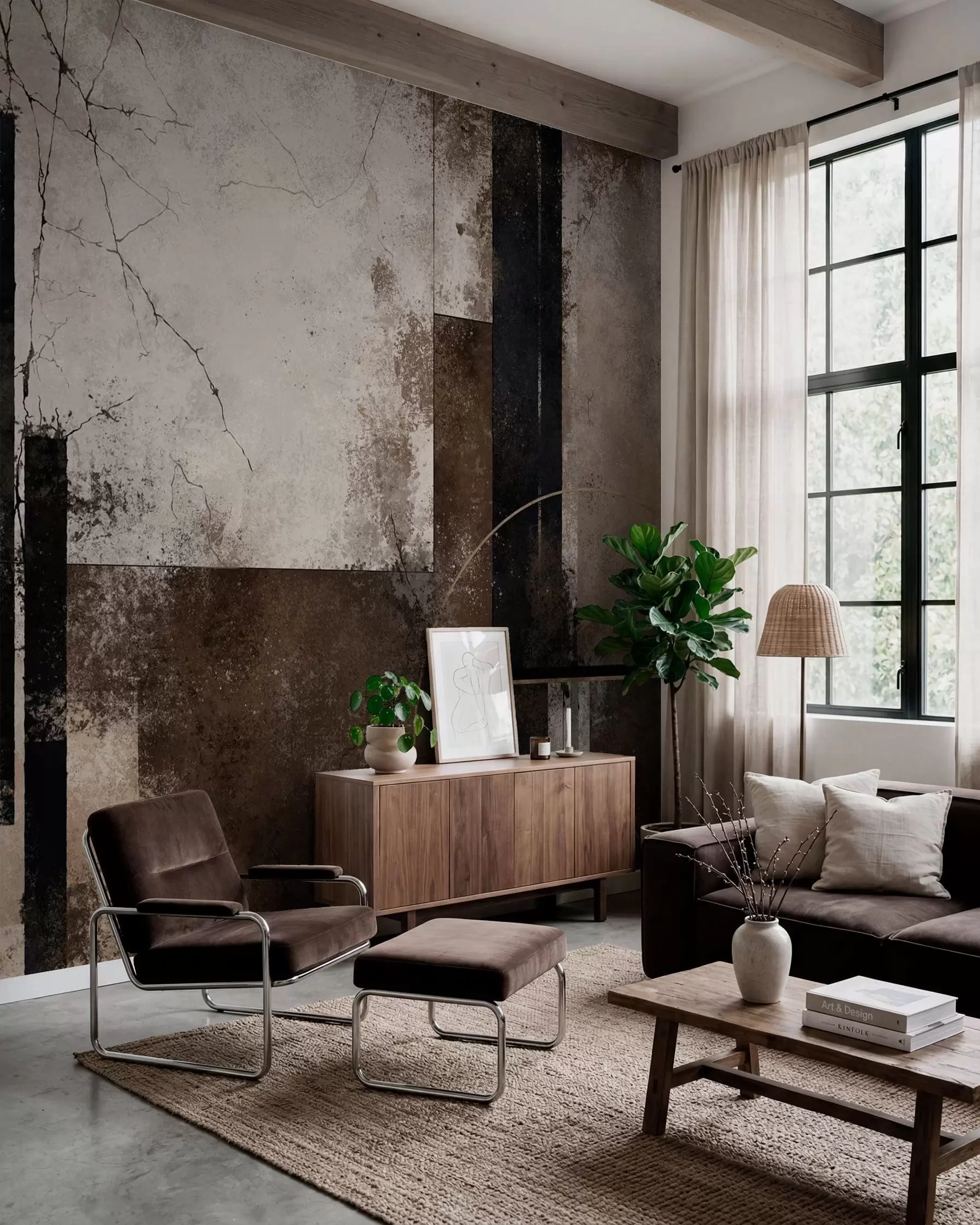 wall murals Geometry in Shadow w05541