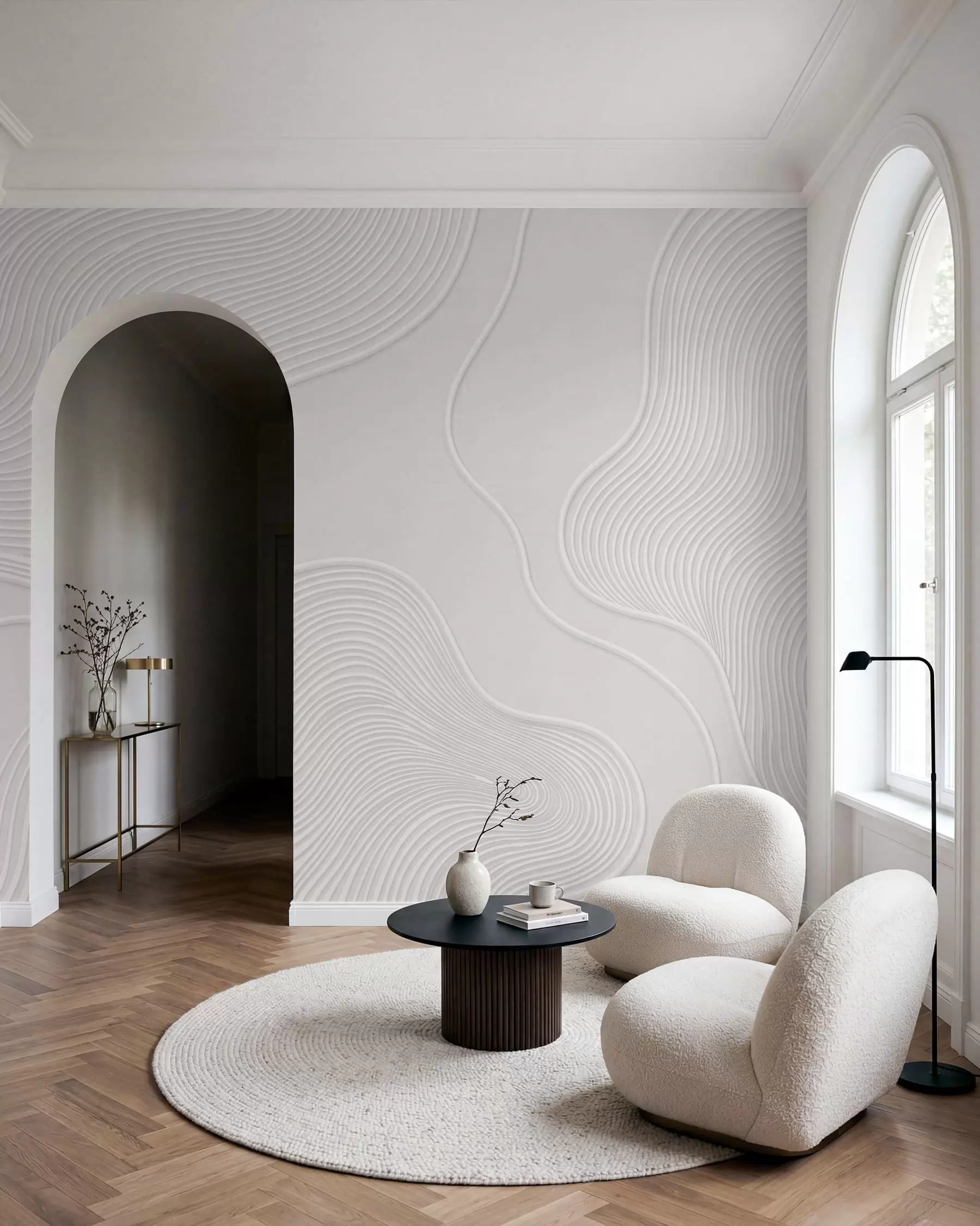wall murals Contour Waves w05689