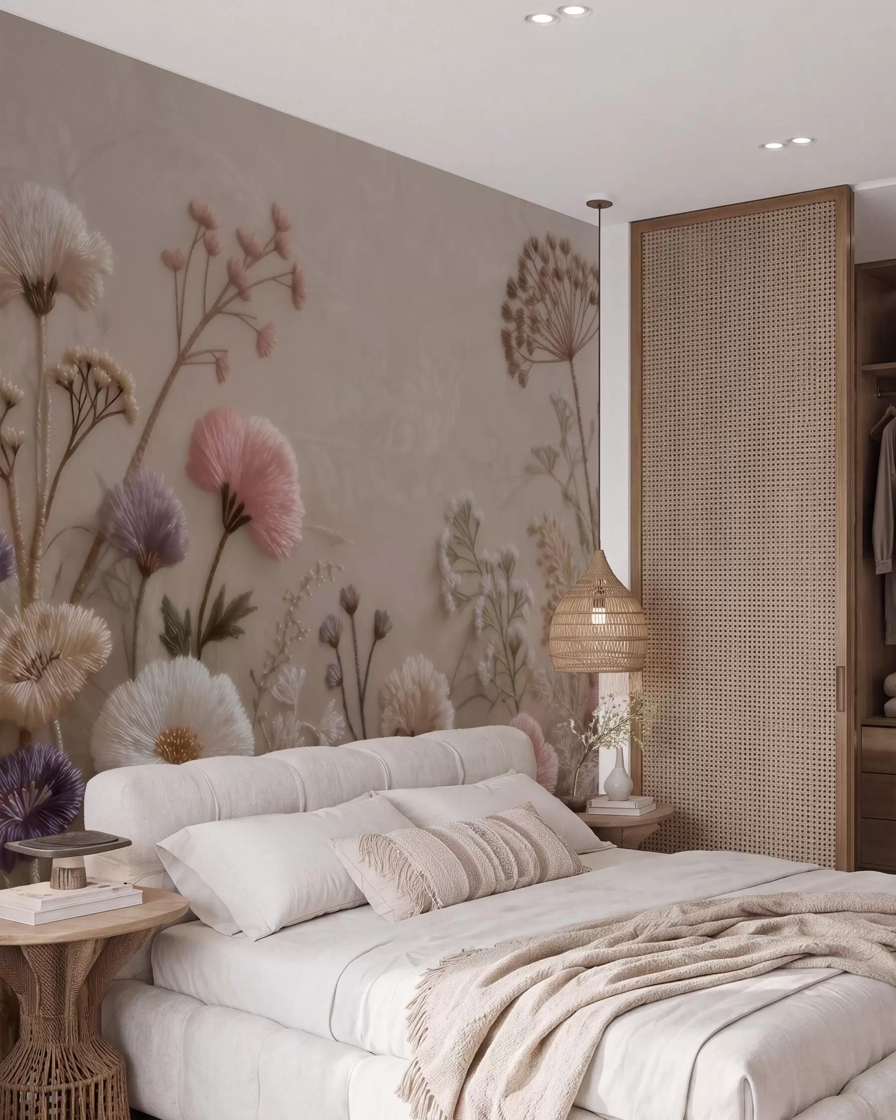 wall murals Pastel Meadow Sampler w09874