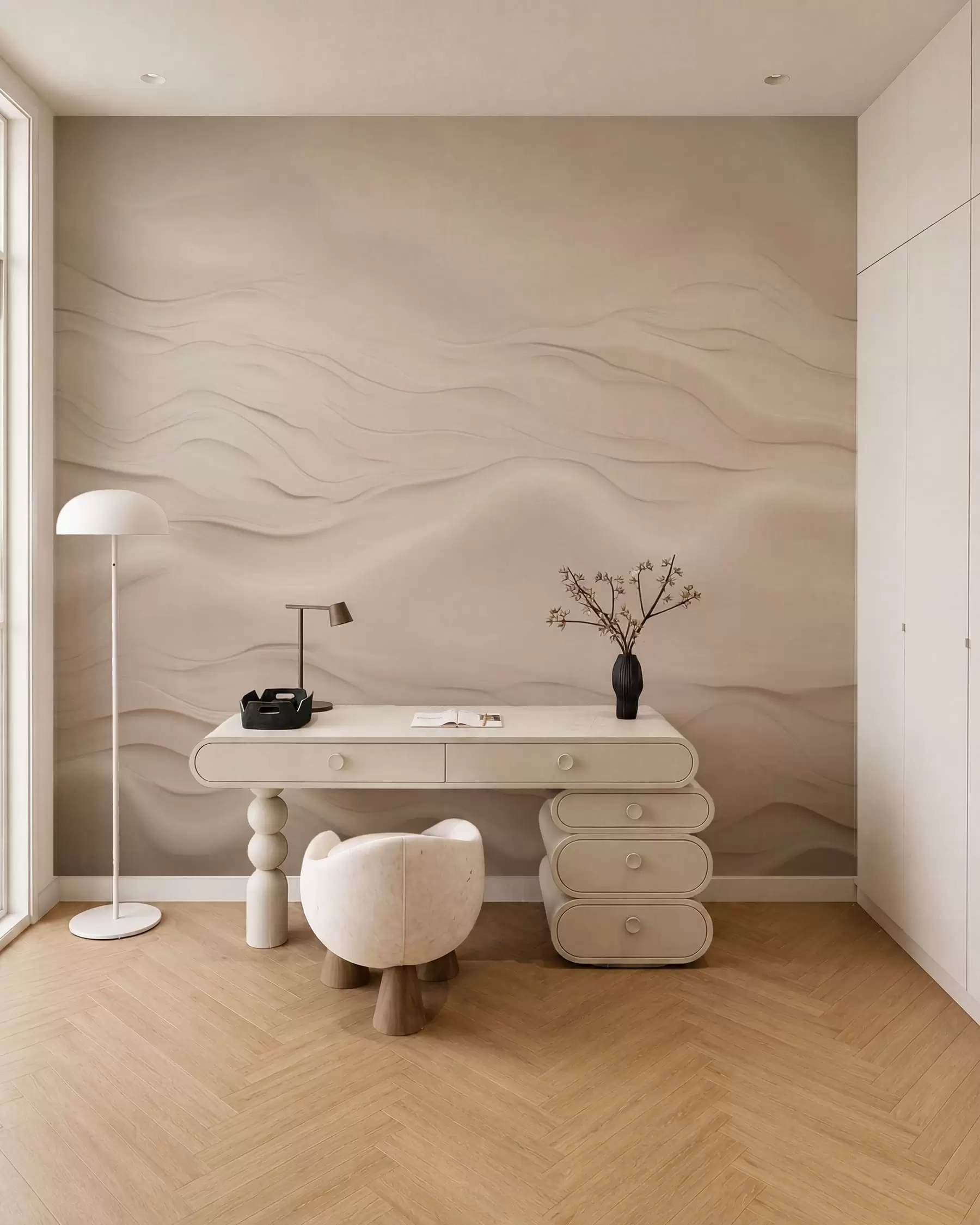 wall murals Ivory Contours w05329