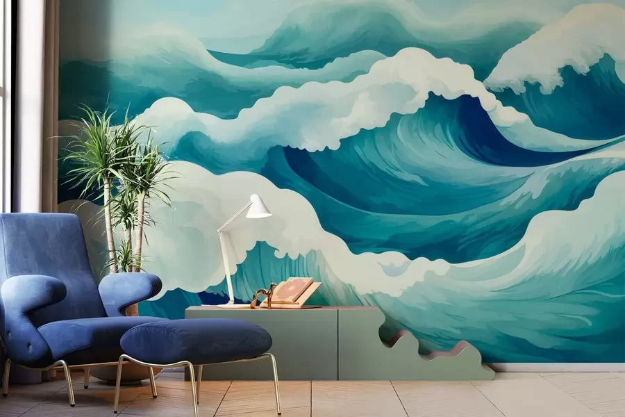 wall murals Marine Currents w05476