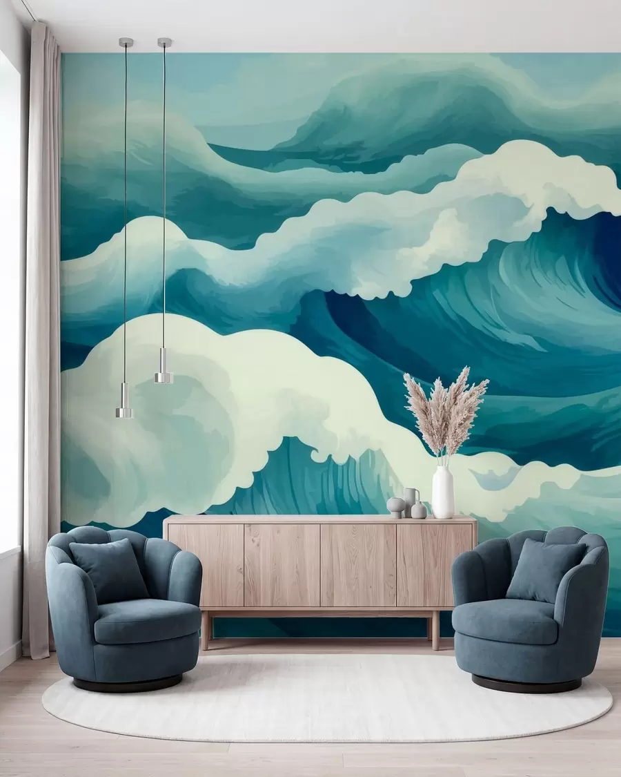 wall murals Marine Currents w05476