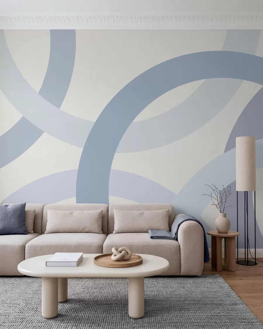 wall murals Abstraction with circles w05709v1