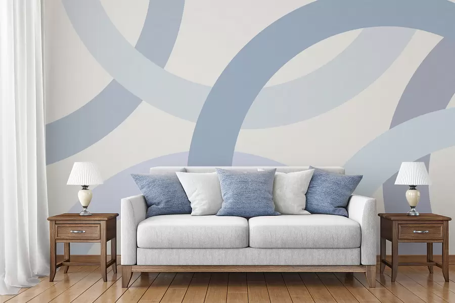 wall murals Abstraction with circles w05709v1