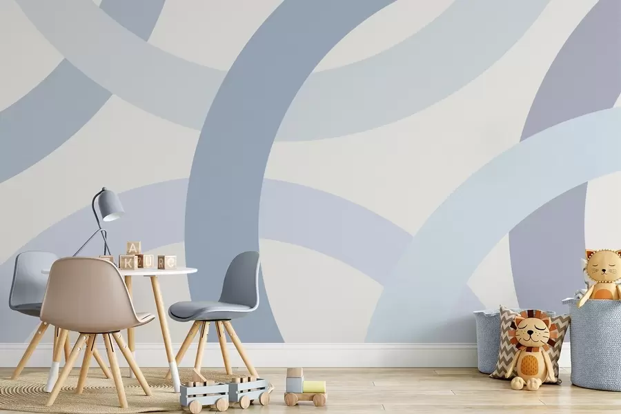 wall murals Abstraction with circles w05709v1