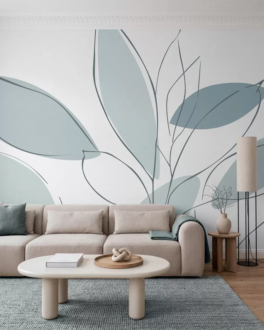 wall murals Abstract leaves w05710v1