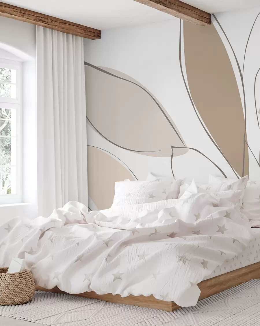 wall murals Abstract leaves w05710v2
