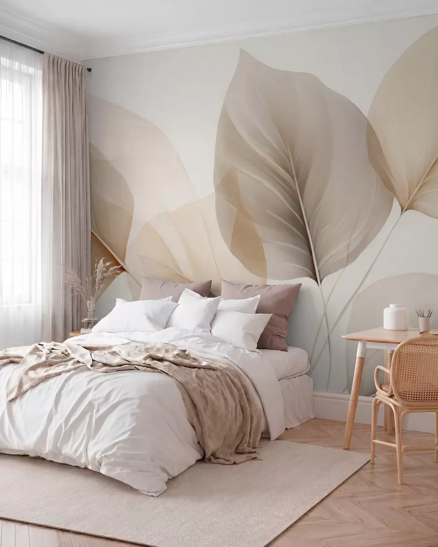 wall murals Leaves in Soft Light w05108