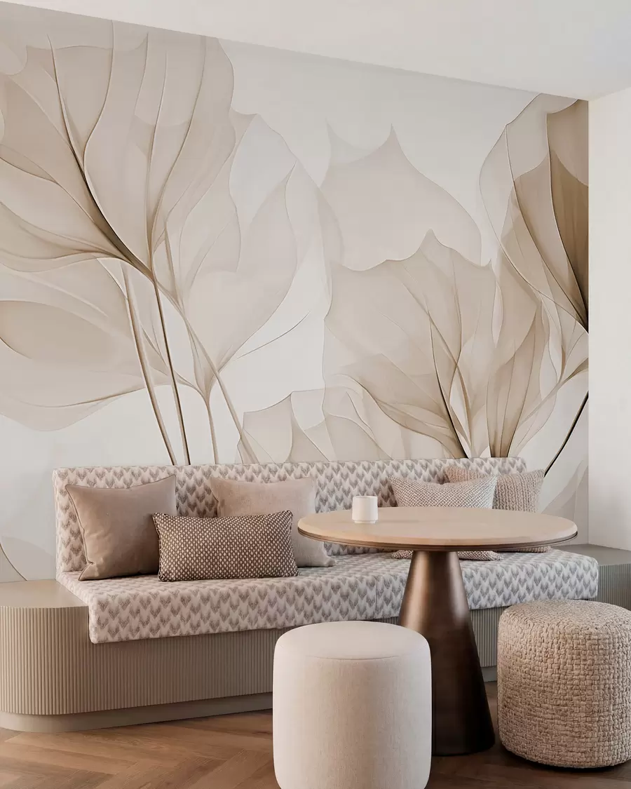 wall murals Leaf veins, abstract leaves w05109v1