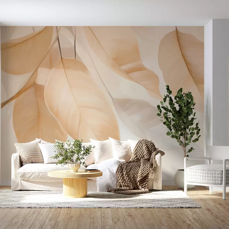 wall murals Hanging leaves w05407