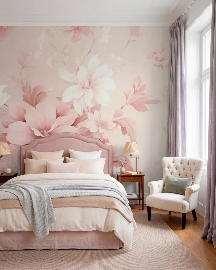 wall murals Classic flowers w05437