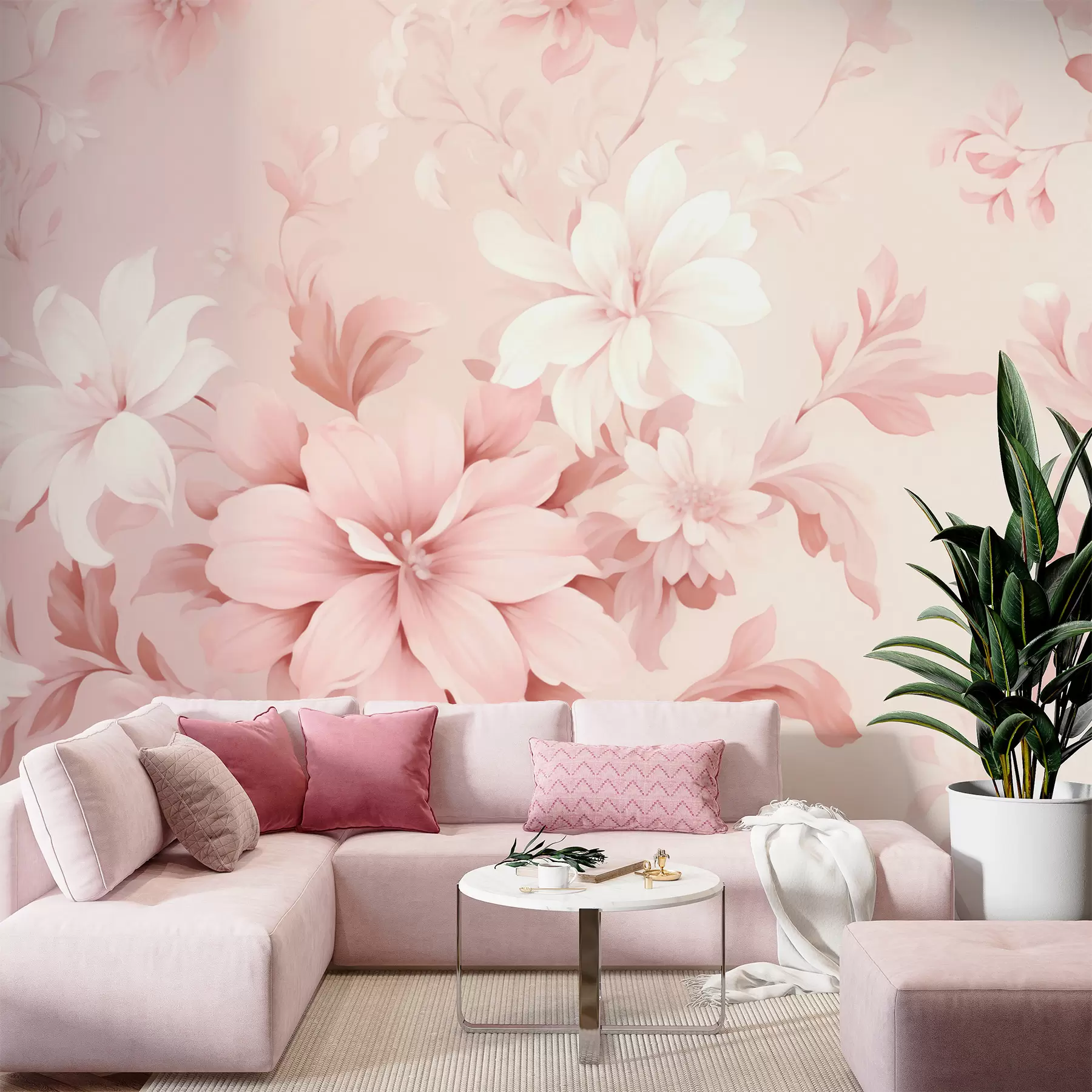wall murals Classic flowers w05437