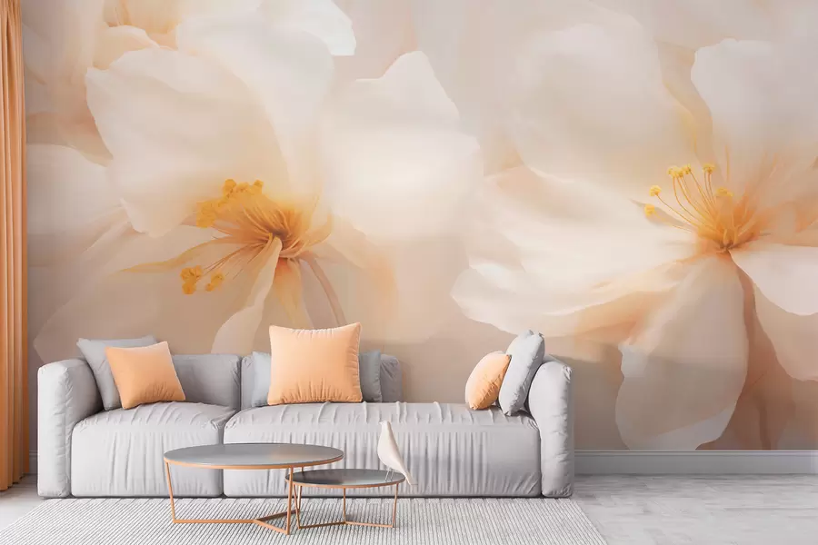wall murals Large flowers w05615