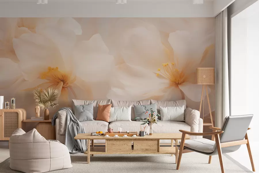 wall murals Large flowers w05615