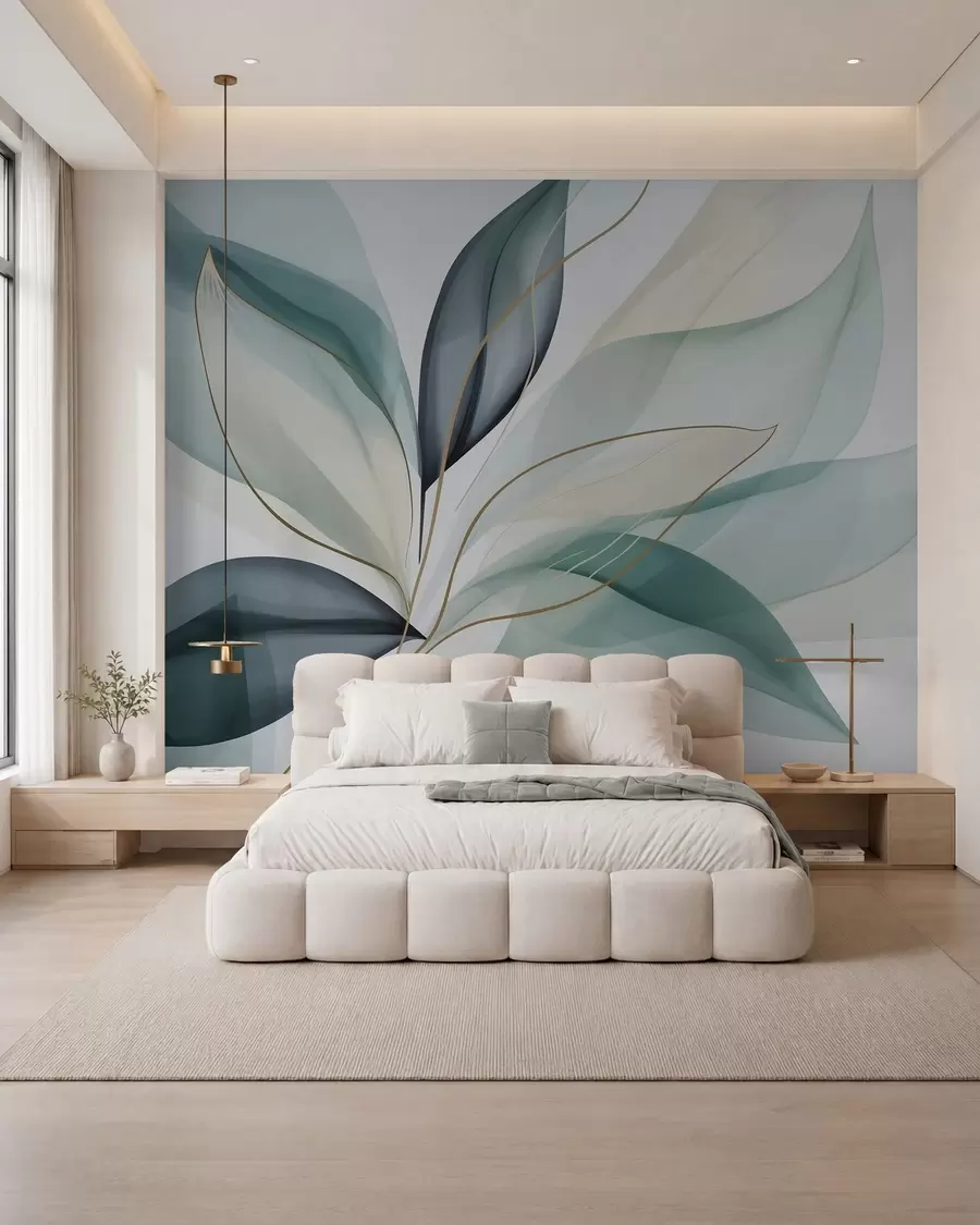 wall murals Abstract foliage w05706