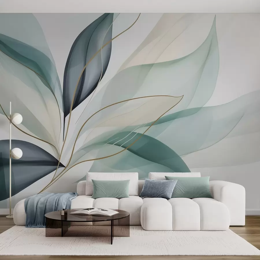 wall murals Abstract foliage w05706