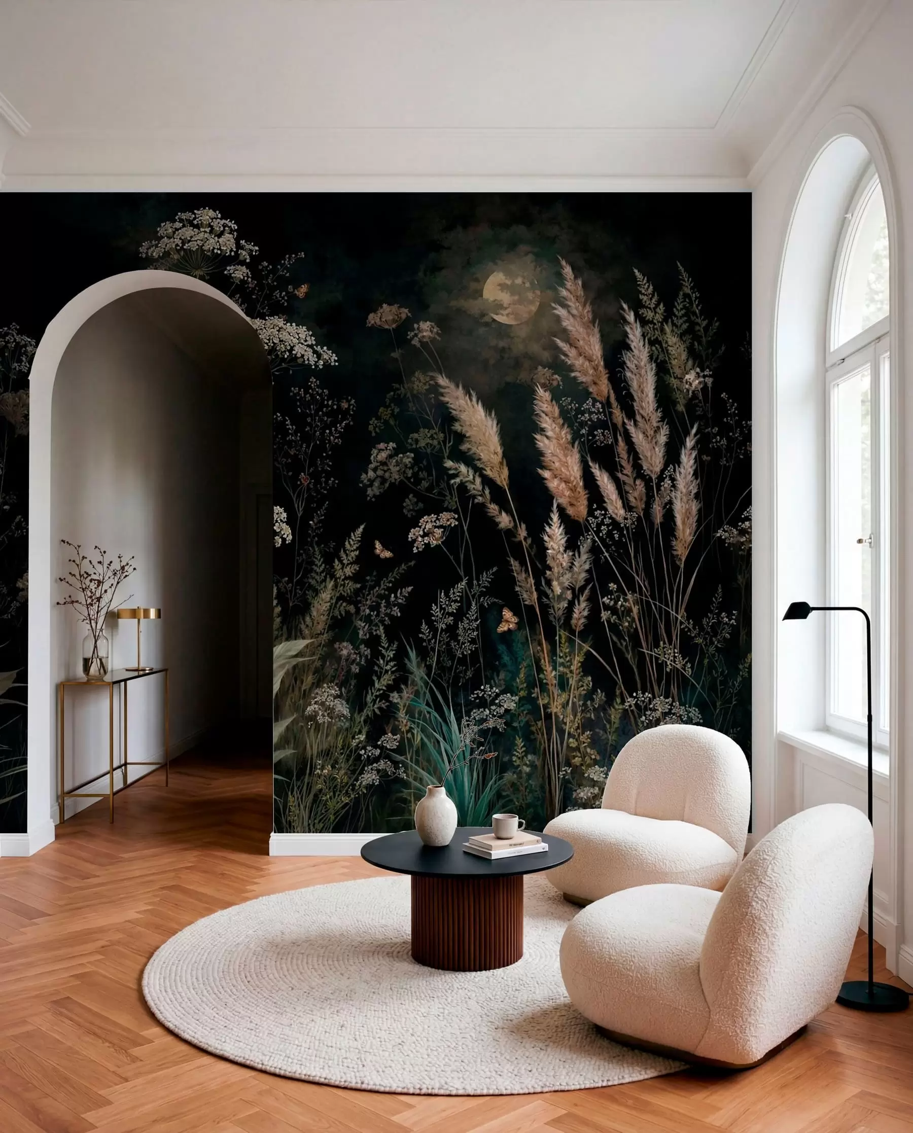 wall murals Moonlit Meadow w05701