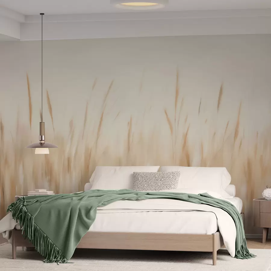 wall murals Abstract dry grass imitation painting w05503