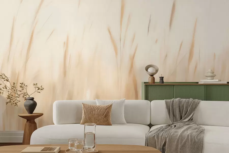 wall murals Abstract dry grass imitation painting w05503