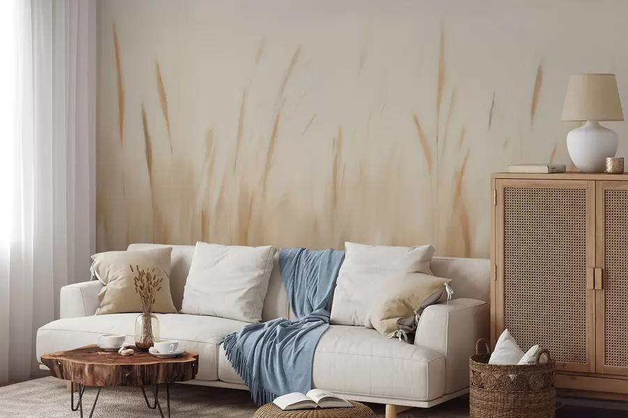 wall murals Abstract dry grass imitation painting w05503