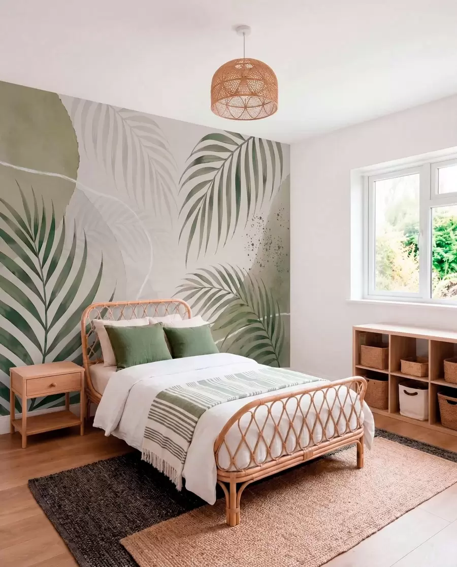 wall murals Olive Palm Curves w05728
