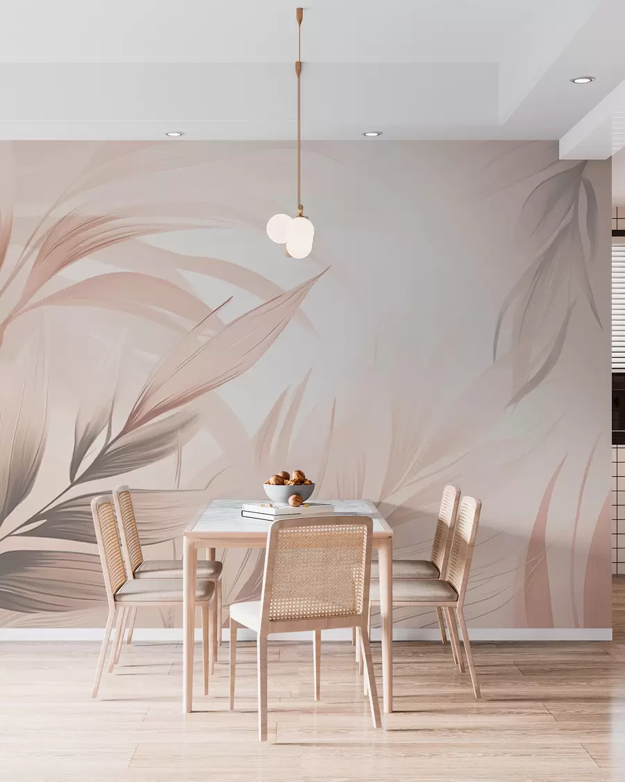 wall murals Pointed leaves w05742