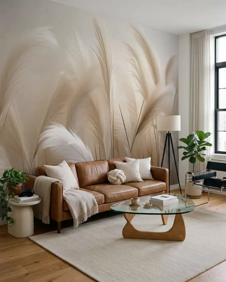 wall murals Pampas grass w05716