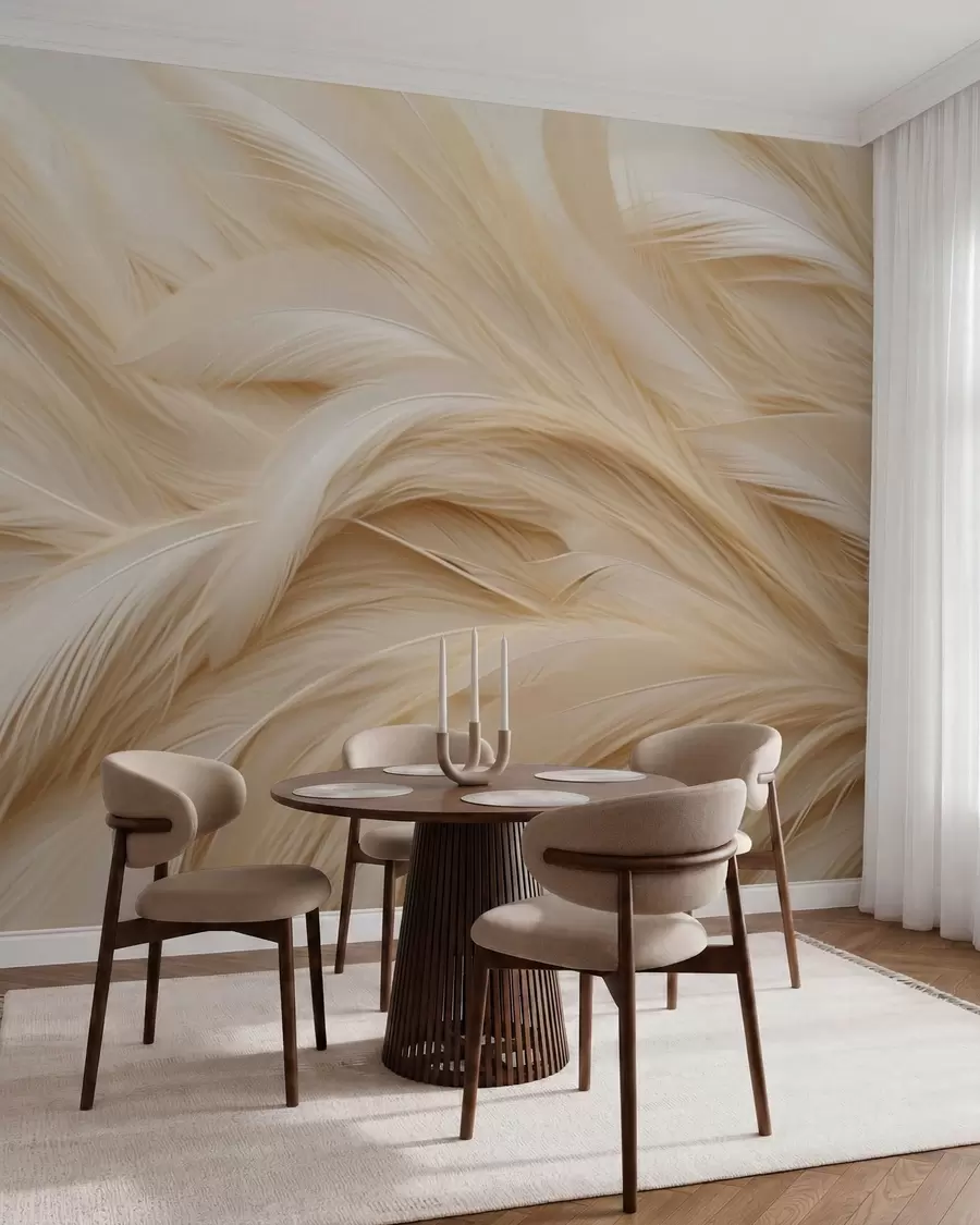 wall murals Delicate feathers w05718