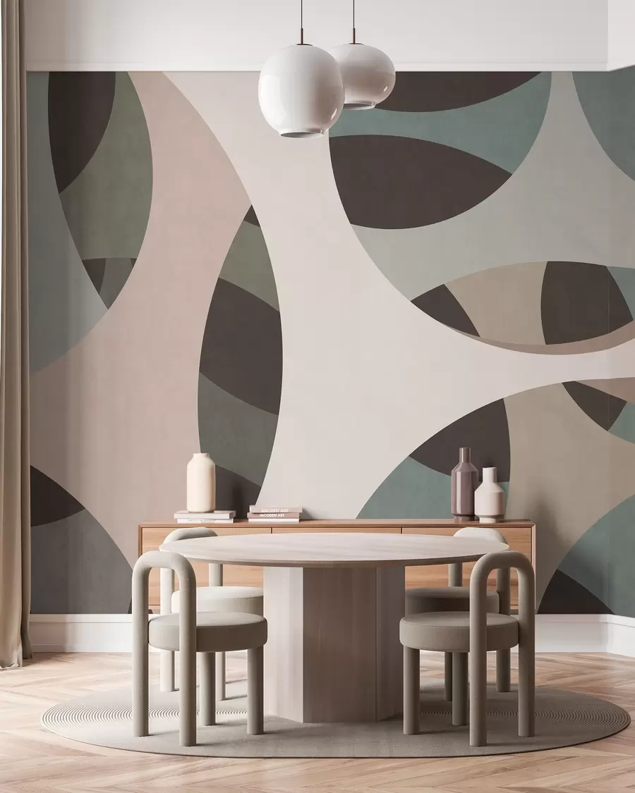 wall murals contemporary textural abstraction in shades of beige and natural tones w05751v1
