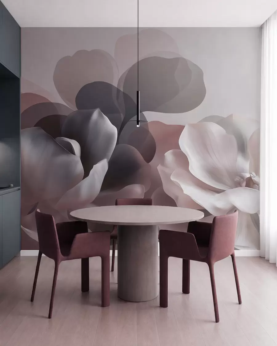 wall murals Abstract magnolia floral composition w09930
