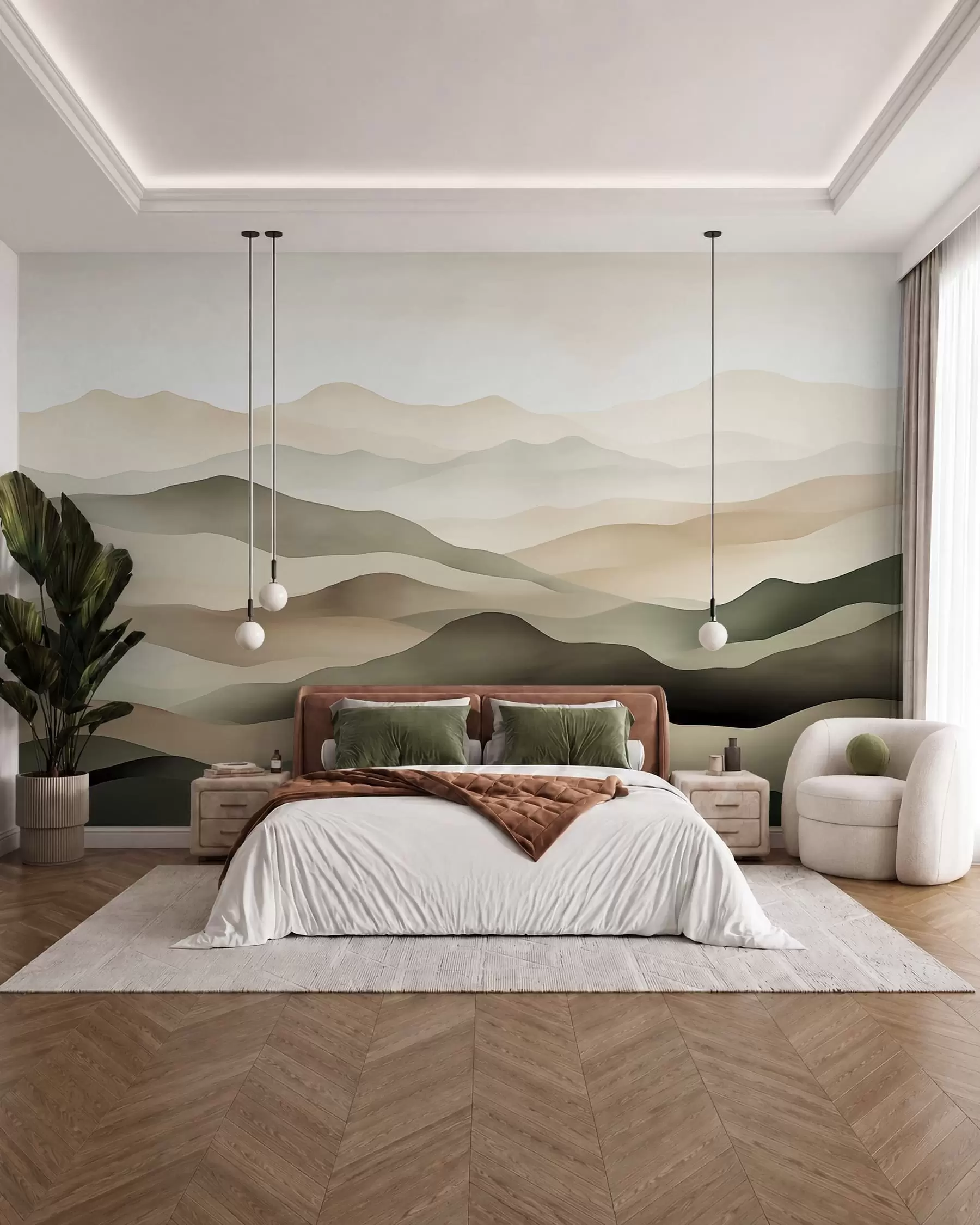 wall murals Misty Horizons w09971