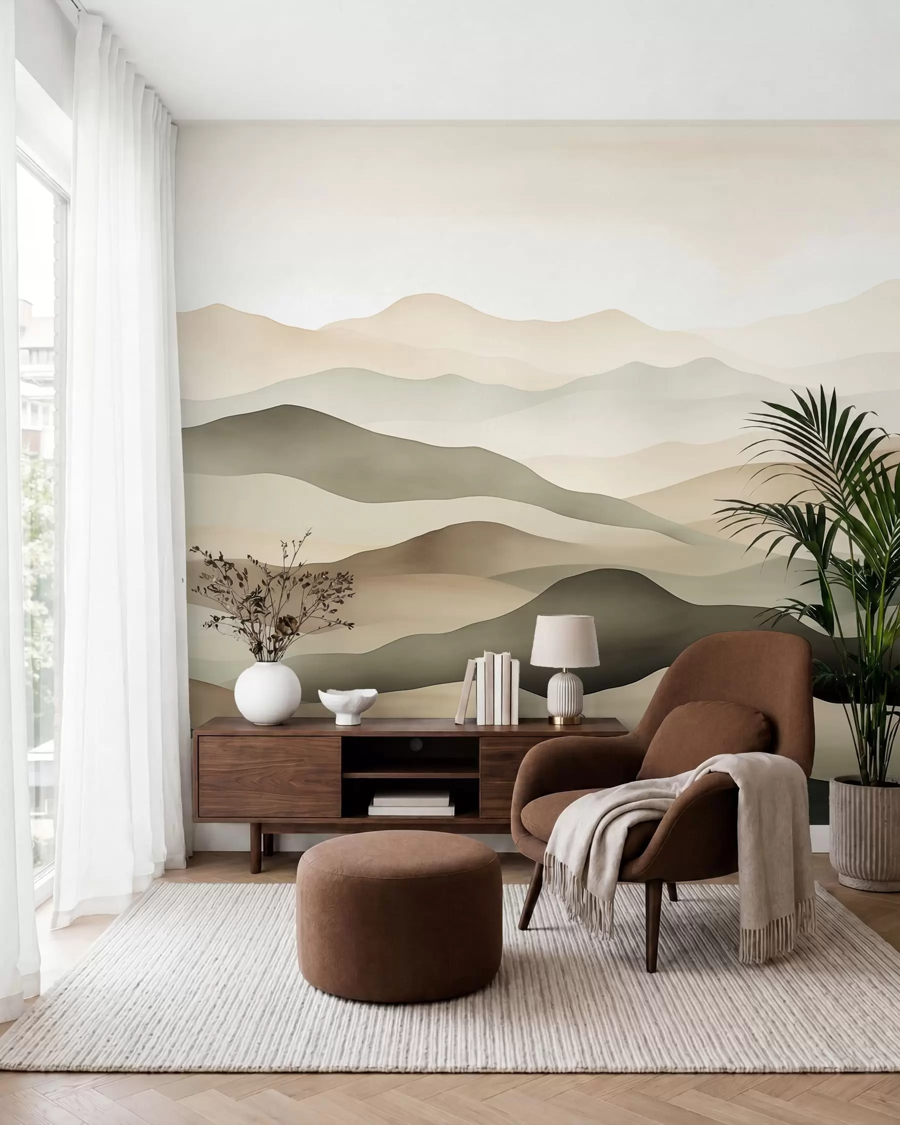 wall murals Misty Horizons w09971