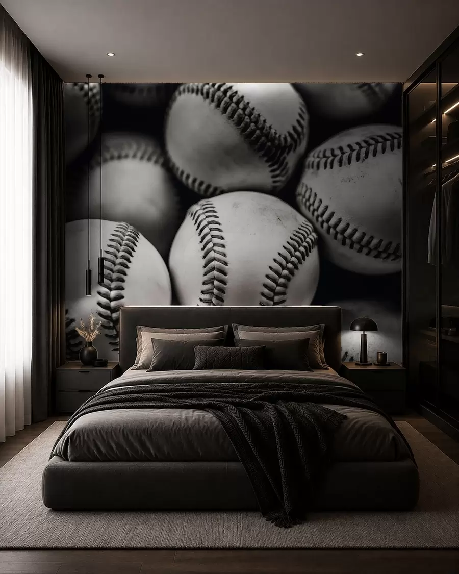 wall murals Baseball balls w09966