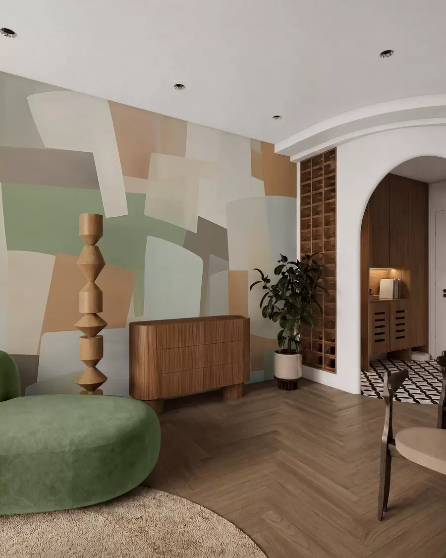 wall murals Geometric abstraction w05783