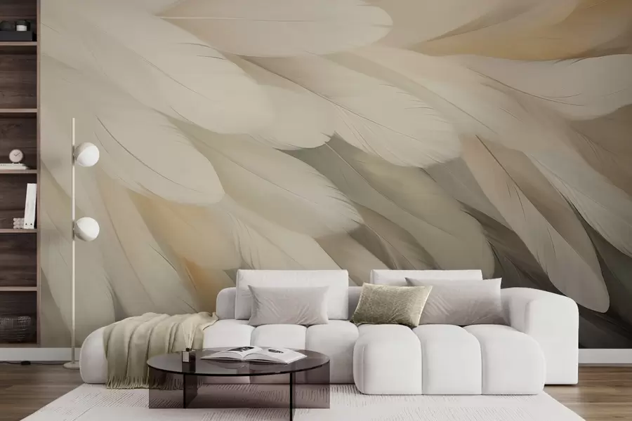 wall murals Feathers w05791