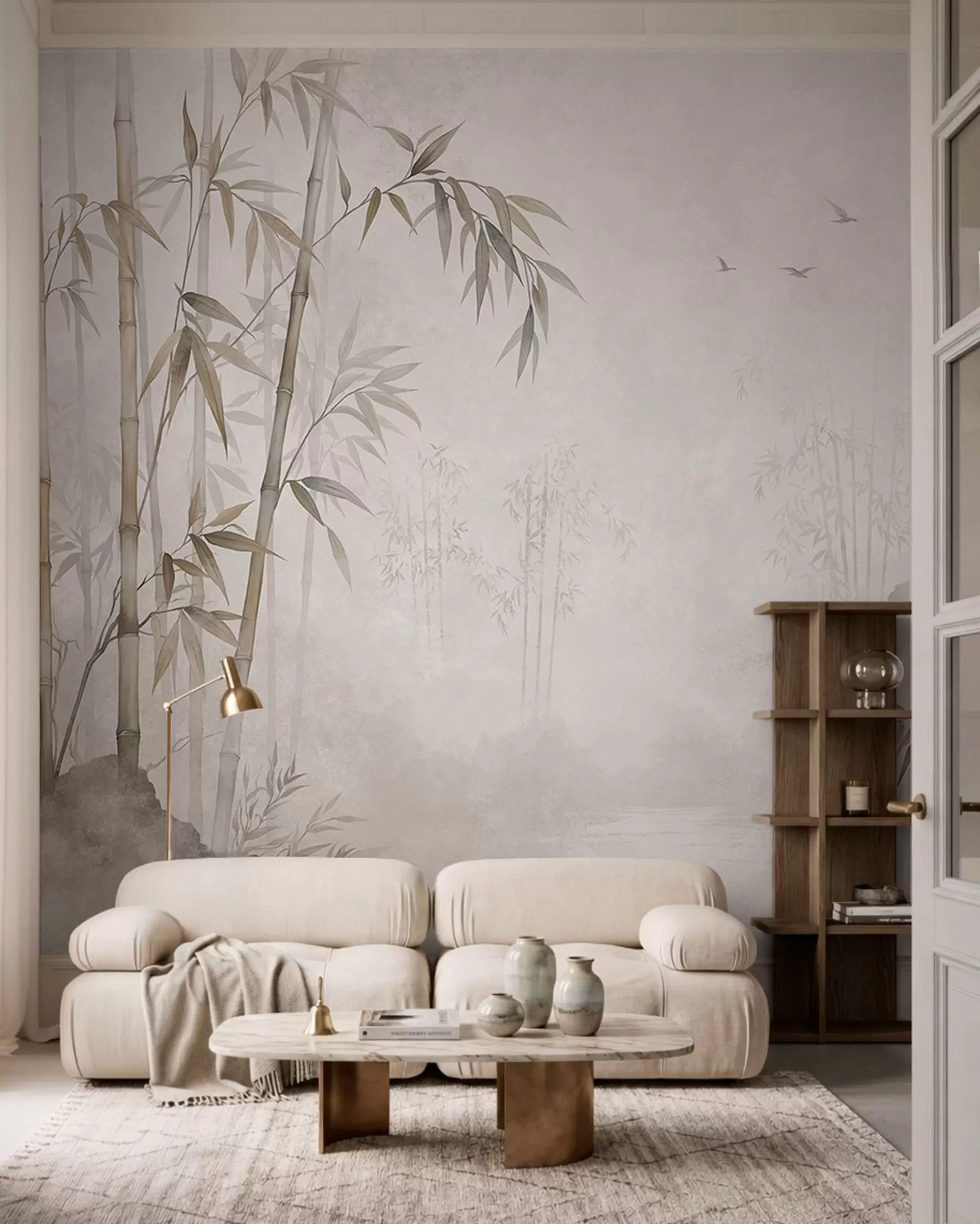 wall murals Misty Bamboo w05732
