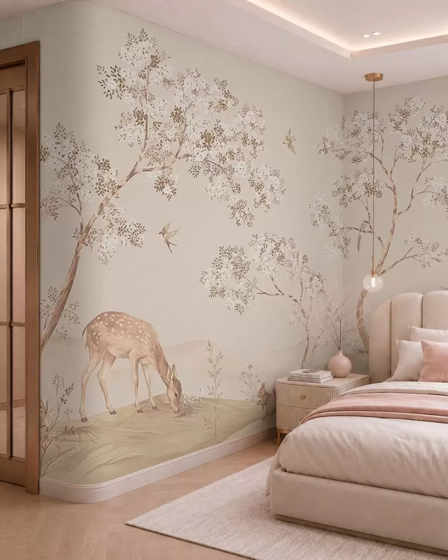 wall murals Woodland in Bloom w05809