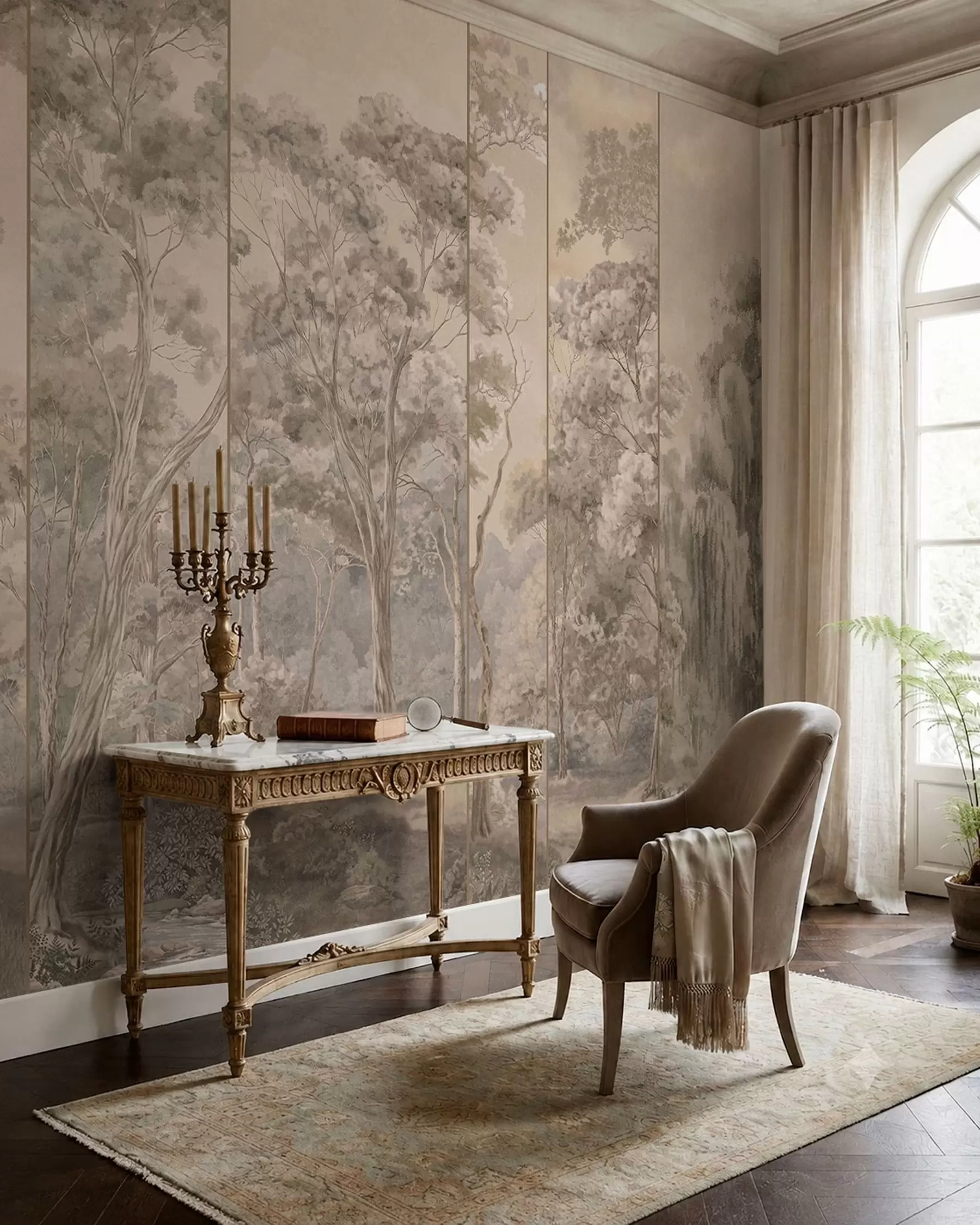 wall murals Vintage Forest w05811