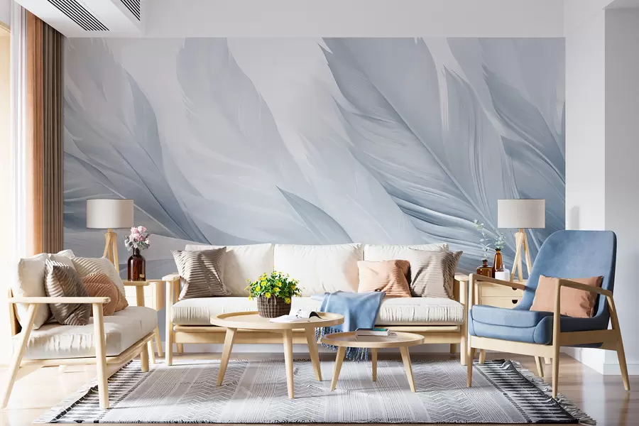 wall murals Feathers w05793v2