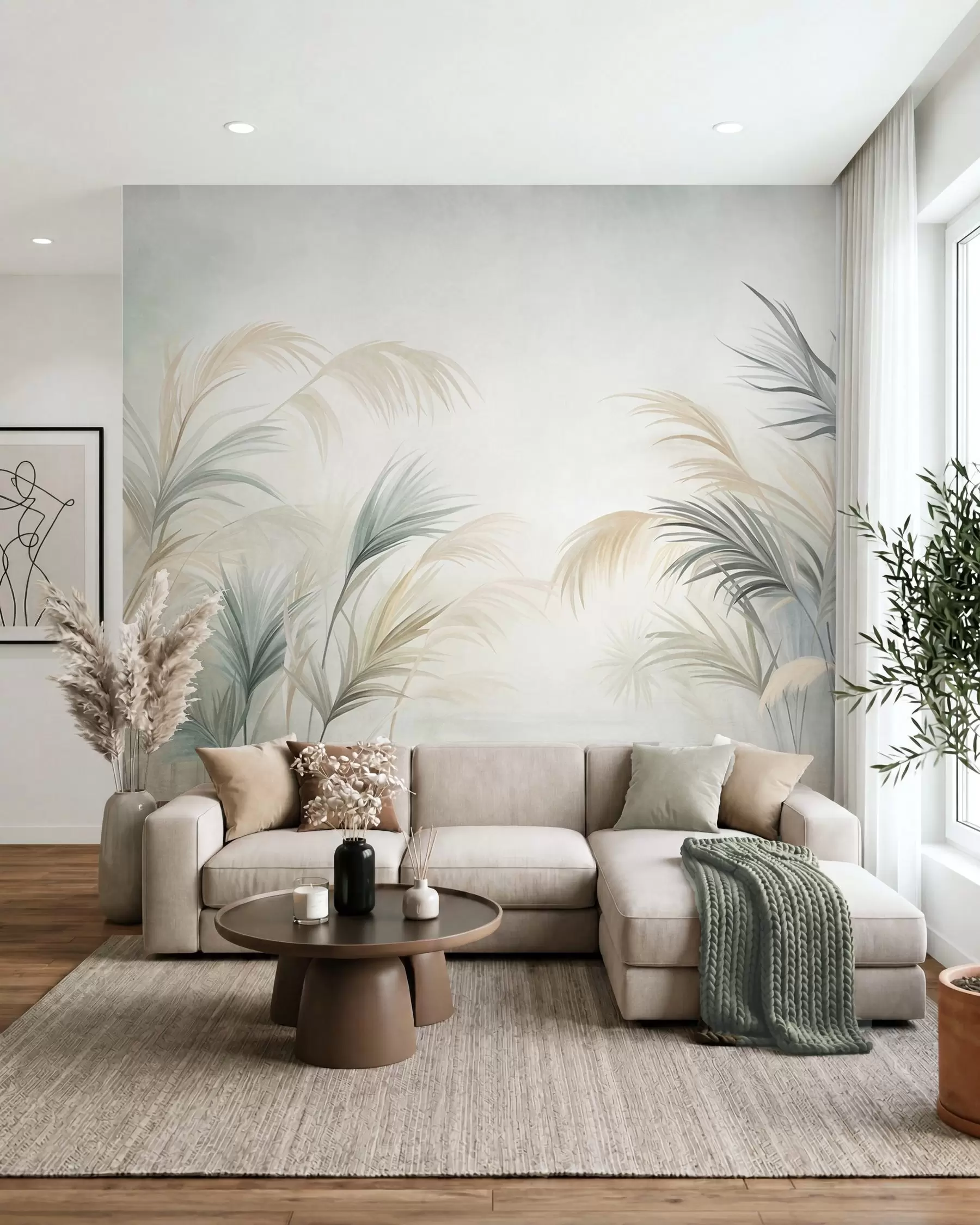 wall murals Pastel Palm w09984